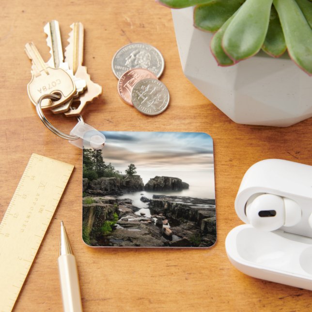 Llavero Agua | Lago Superior Gran Marais, Minnesota (Escritorio )