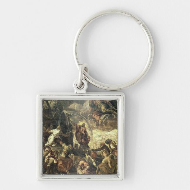 Llavero Agua llamativa de la roca, 1575 de Moses (Frente)