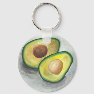 Llavero Aguacate en acuarela