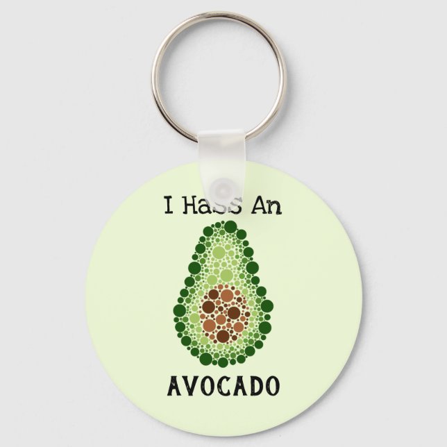 Llavero Aguacate en Puntos (Anverso)
