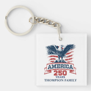 Llavero Águila Americana Patriótica 250 Aniversario divert