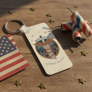 Llavero Águila Americana USA 250 Motivo Art Nouveau ID1304