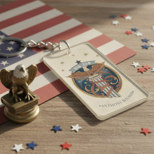 Llavero Águila Americana USA 250 Motivo Art Nouveau ID1304