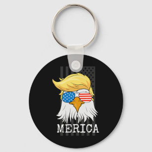 Llavero Águila Calva 4 De Julio Trump Bandera Estadouniden