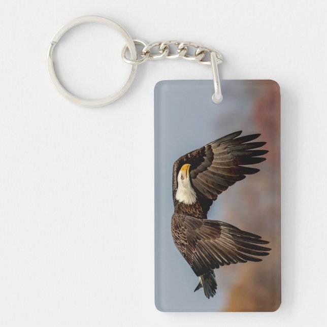 Llavero Águila calva en vuelo (Frente)