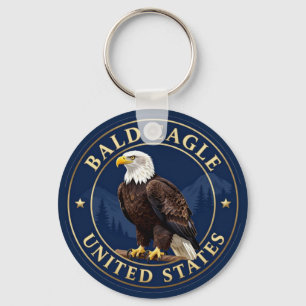 Llavero 🦅 Águila Calva Fauna de Estados Unidos