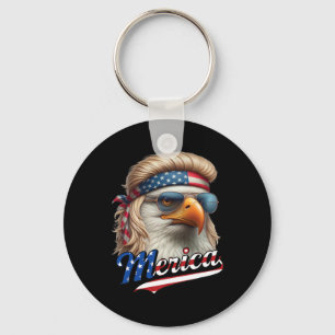 Llavero Águila calva Merica 4 de julio Águila Rubio Peinad