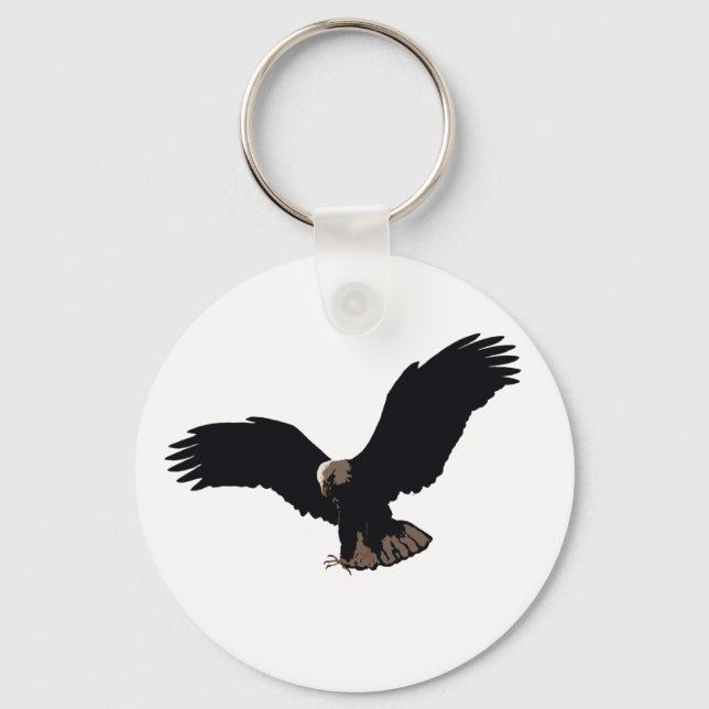 Llavero Águila calva volando (Anverso)