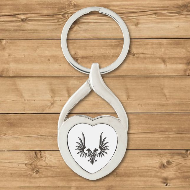 Llavero Águila con cadena de teclas de dos cabezas (Subido por el creador)