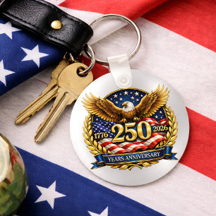 Llavero Águila Emblema del 250 Aniversario de EE. UU.