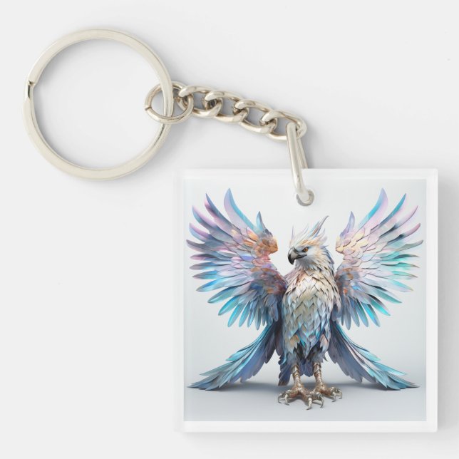 Llavero Águila Metálica Irisada (Frente)