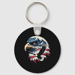Llavero Águila Patriótica Bandera De Estados Unidos 4 De J