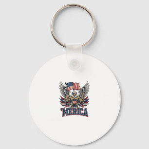 Llavero Águila Patriótica Merica Camiseta Diseño Vector Vi