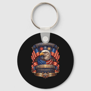 Llavero águila patriótica y bandera 250 años 1776-2026 4