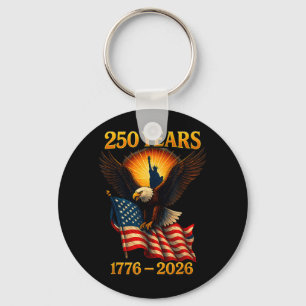 Llavero Águila retro estadounidense 250 años USA patriótic