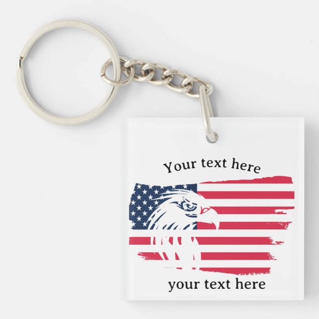 Llavero águila y bandera (Frente)