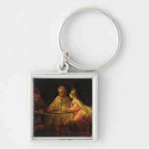 Llavero Ahasuerus, Haman y Esther, c.1660