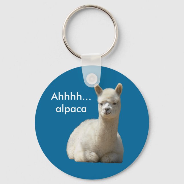 Llavero Ahhh Alpaca Keychain (Anverso)