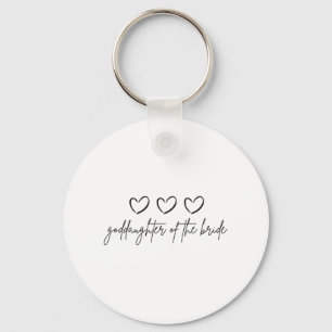 Llavero Ahijada Minimalista De La Novia Combinando Weddi