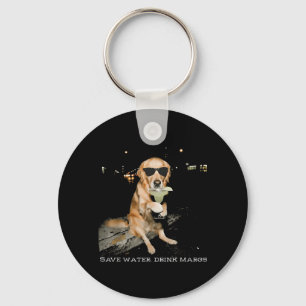 Llavero Ahorra Agua Bebe Margs Golden Retriever Bebiendo