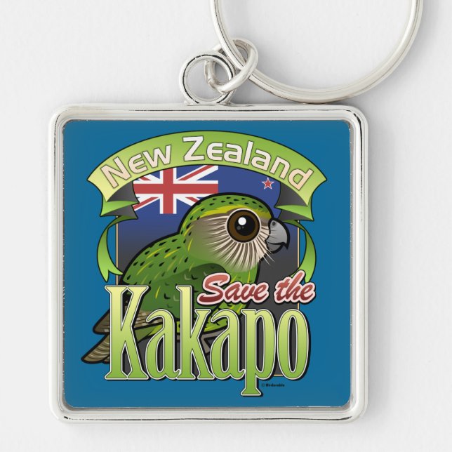 Llavero Ahorre el Kakapo de Nueva Zelanda (Frente)