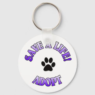 Llavero ¡Ahorre una vida! Adopte