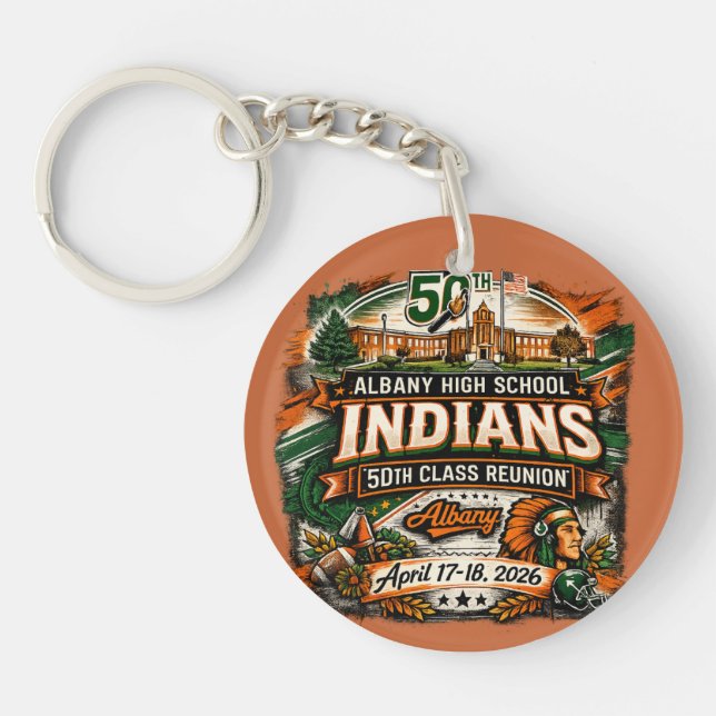 Llavero AHS 50yr reunion keychain (Frente)