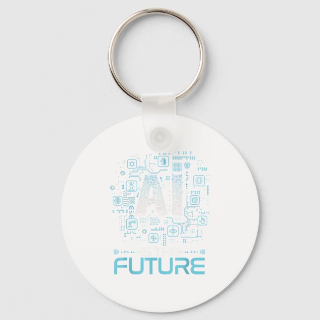 Llavero Ai Es El Futuro Regalo De Inteligencia Artificial  (Anverso)