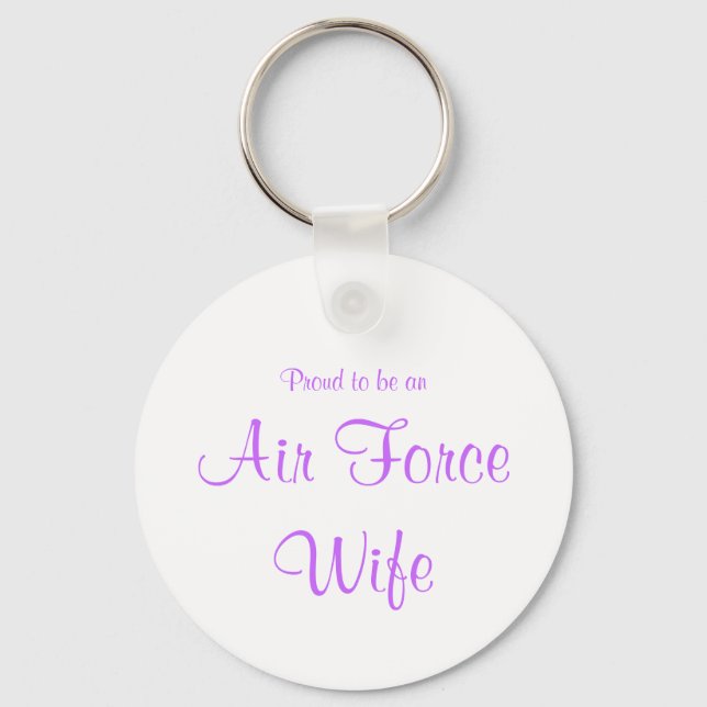 Llavero Air Force Wife keychain (lavender) (Anverso)