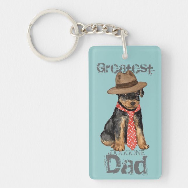 Llavero Airedale Dad (Frente)
