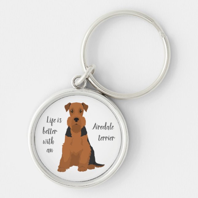 Llavero Airedale Terrier (Frente)