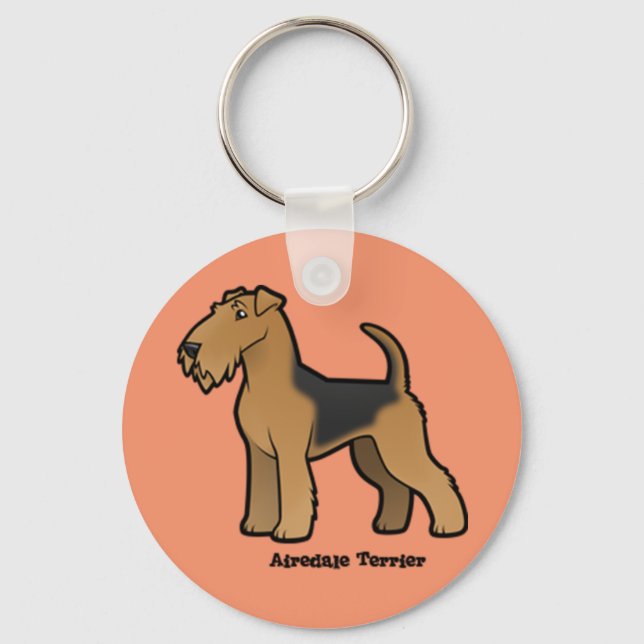 Llavero airedale terrier (Anverso)