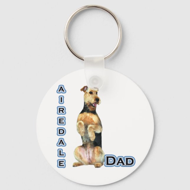 Llavero Airedale Terrier Dad 4 - Keychain (Anverso)