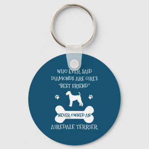 Llavero Airedale Terrier Dog Mejor Amigo Keychain