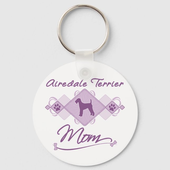 Llavero Airedale Terrier Mom (Anverso)
