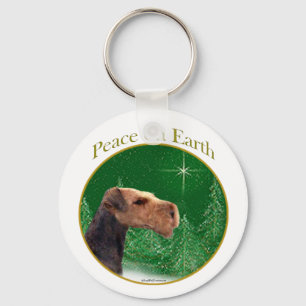 Llavero Airedale Terrier Peace