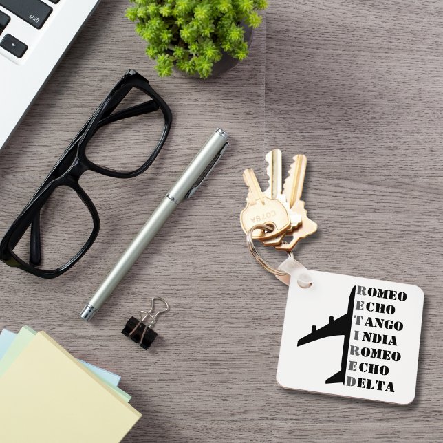 Llavero Airplane Retired Nato Phonetic Alphabet Aviation (Subido por el creador)