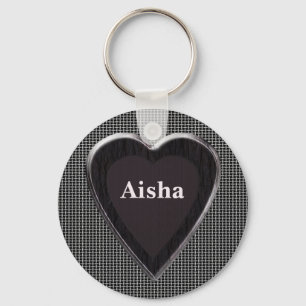 Llavero Aisha robó mi cadena cardiaca por 369 mi nombre