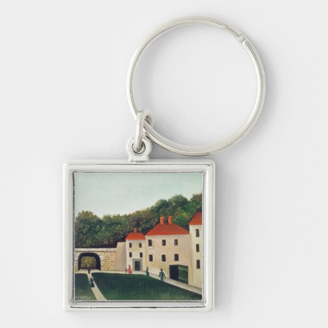 Llavero Ajardine con un arco y tres Houses, 1907 (aceite (Frente)