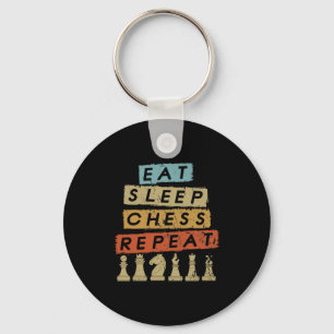 Llavero Ajedrez - Comer Sleep Chess Repetir
