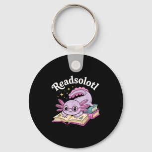 Llavero Ajolote readsolotl lectura divertida linda kawaii