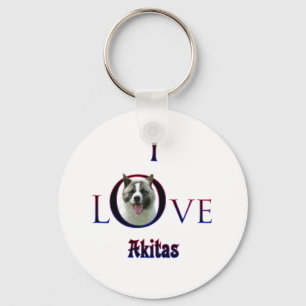 Llavero Akita I Love