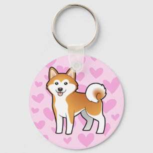 Llavero Akita Inu / Shiba Inu Love