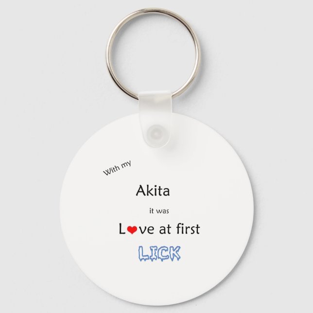 Llavero Akita Lick Design (Anverso)