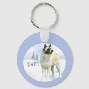 Llavero Akita Noel Keychain
