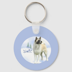 Llavero Akita Noel Keychain