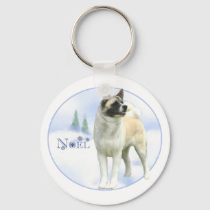Llavero Akita Noel Keychain