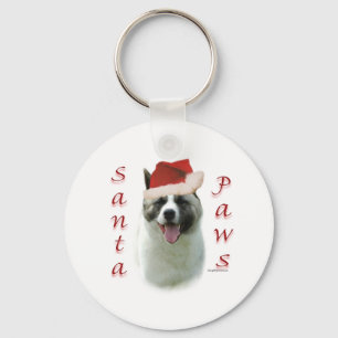 Llavero Akita Santa Paws