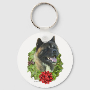 Llavero Akita Wreath - Keychain