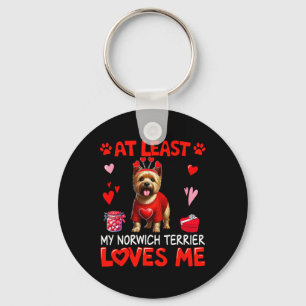 Llavero Al Menos Mi Norwich Terrier Me Ama en San Valentín
